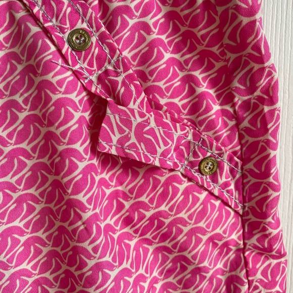 Rewind Pink Printed Summer Short Shorts Size 9 - Picture 3 of 8